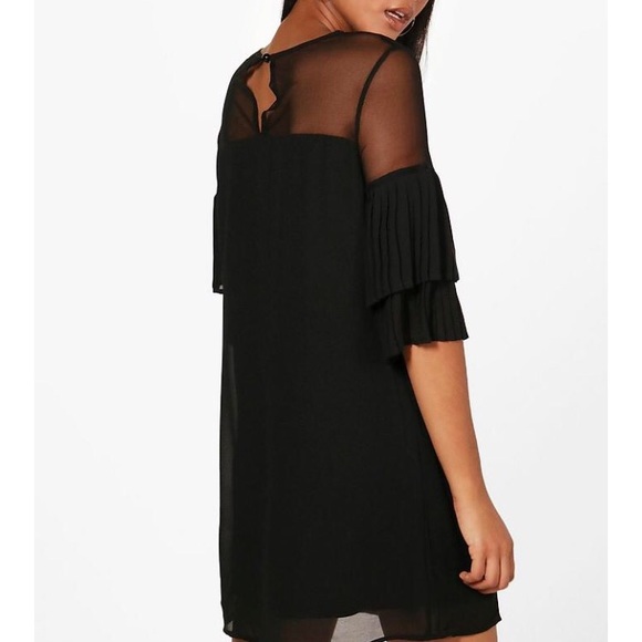 BRAND NEW NEVER WORN Black mesh shift dress - Picture 2 of 3